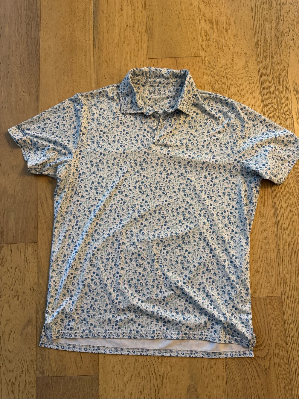 Bonobos Men's Light Blue Floral Polo Shirt